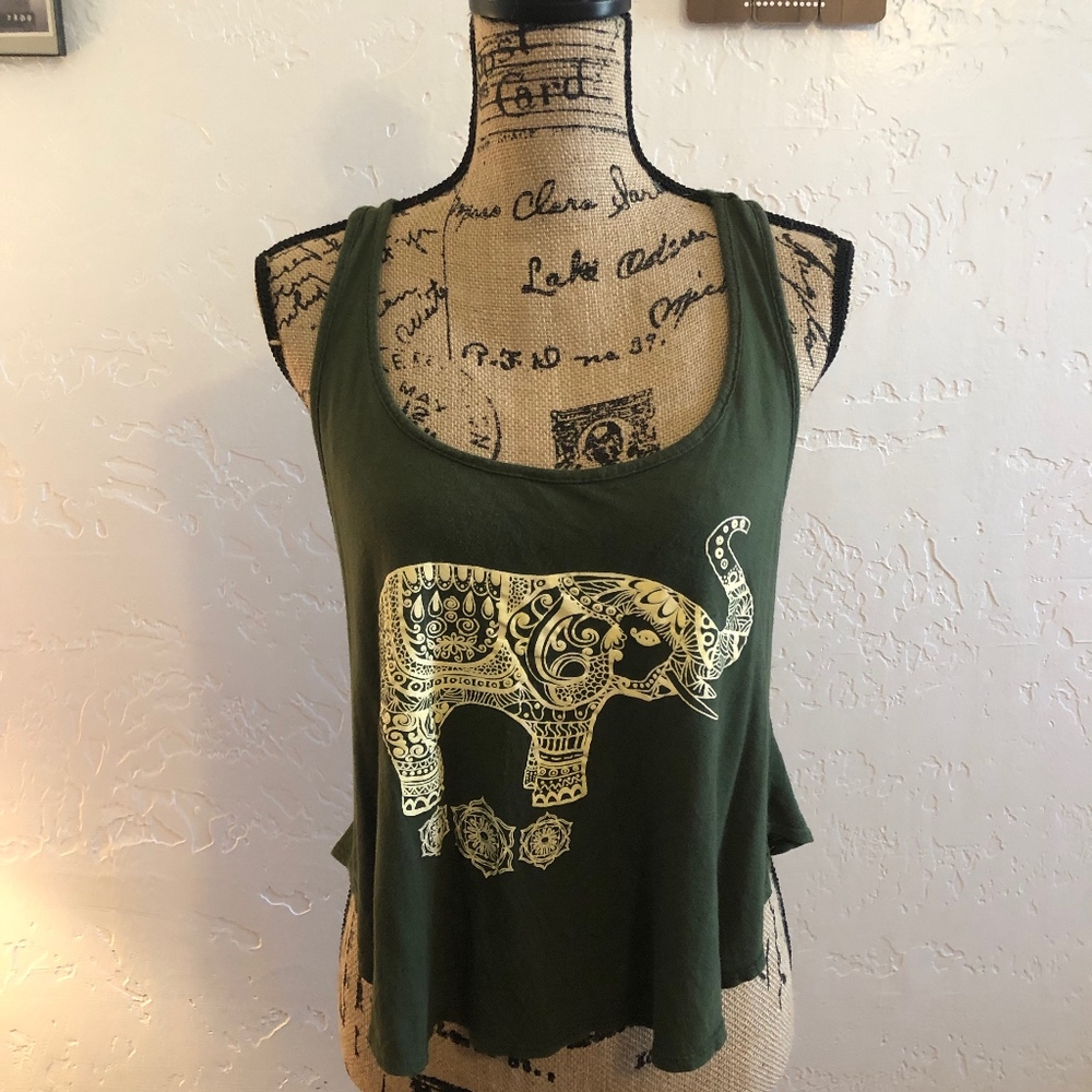 Miss Popular racerback, cropped, tank top, size 1X
